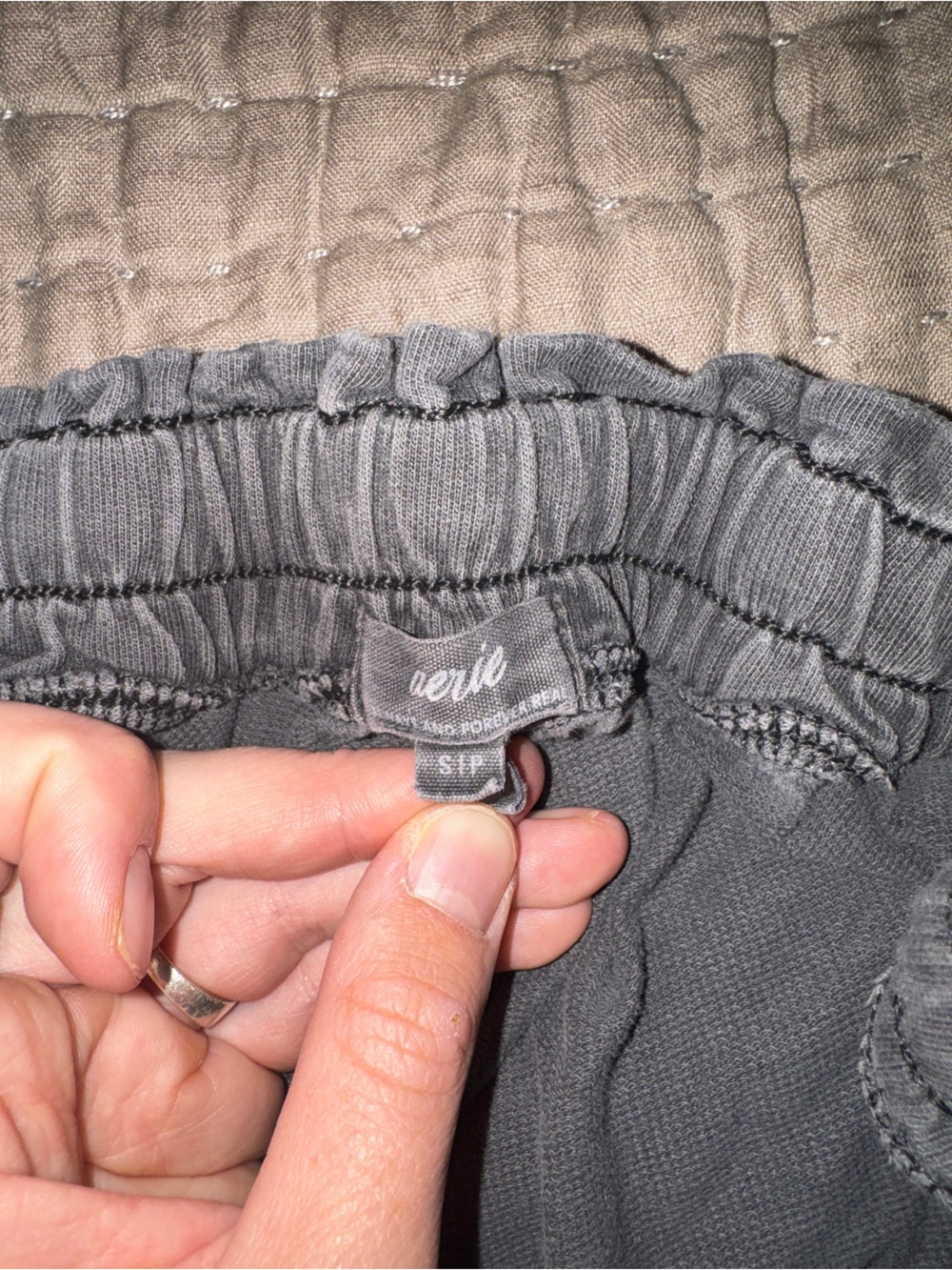 Aerie Baggy Barrel Leg Fleece Pant Size S - Picture 6 of 6